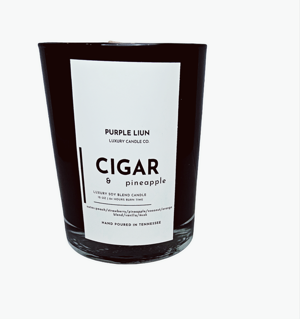 Cigar & Pineapple Luxury Premium Masculine Candle